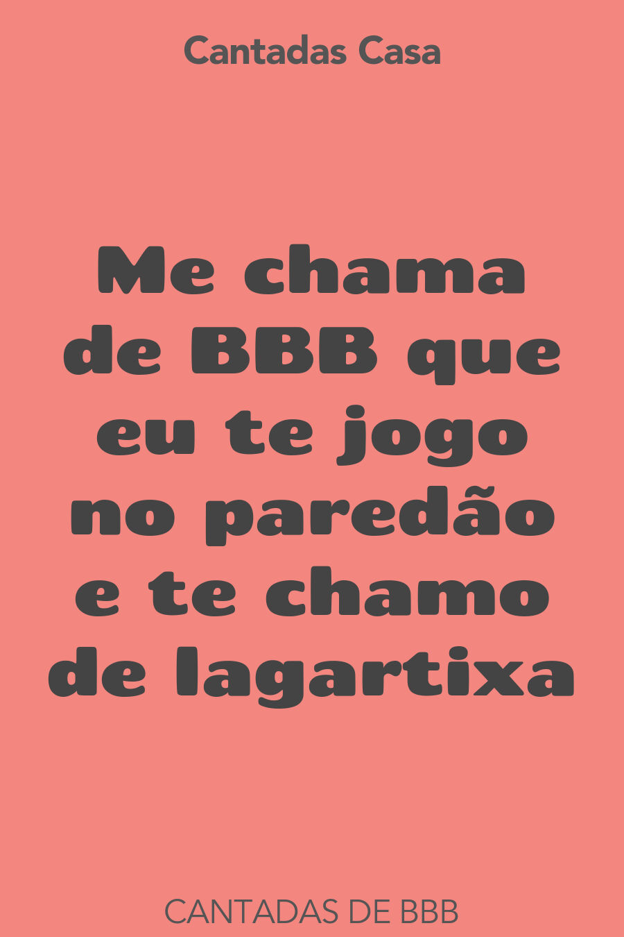 BBB cantadas