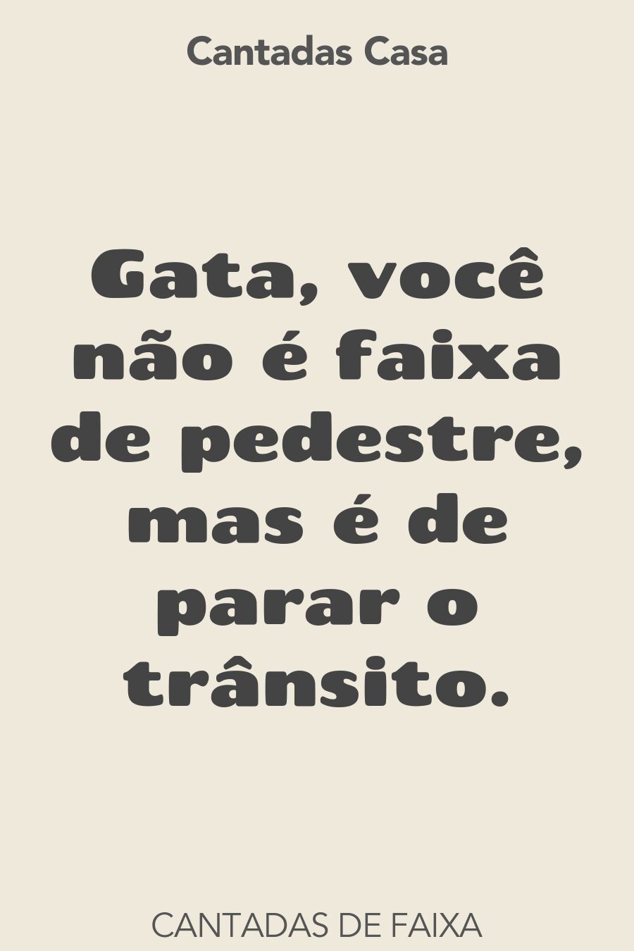 faixa cantadas