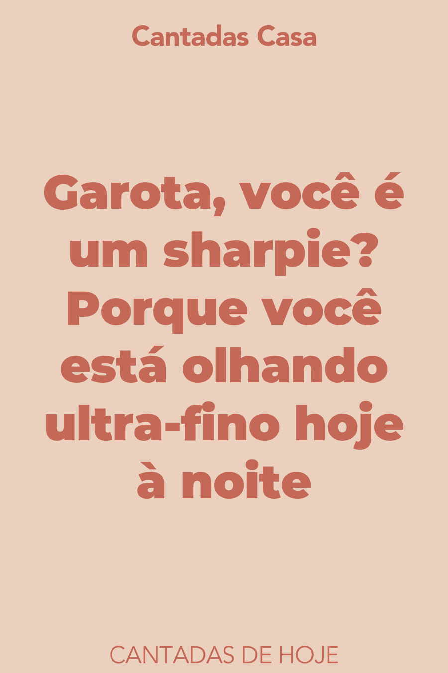 hoje cantadas