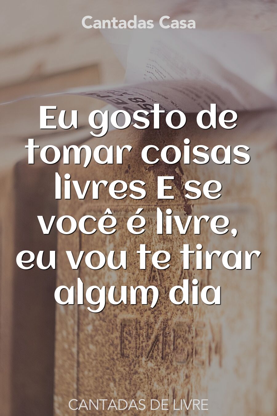 livre cantadas