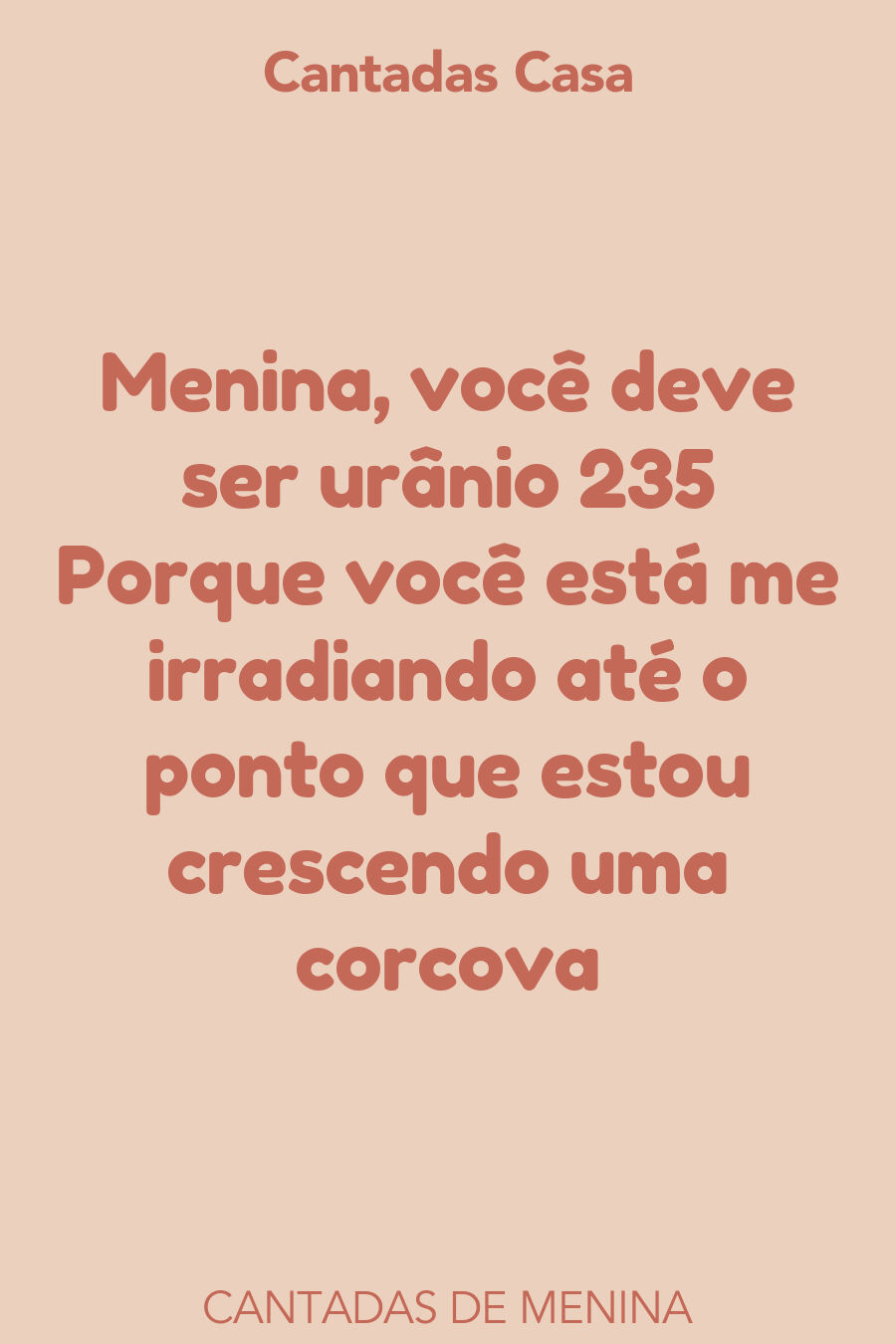 menina cantadas