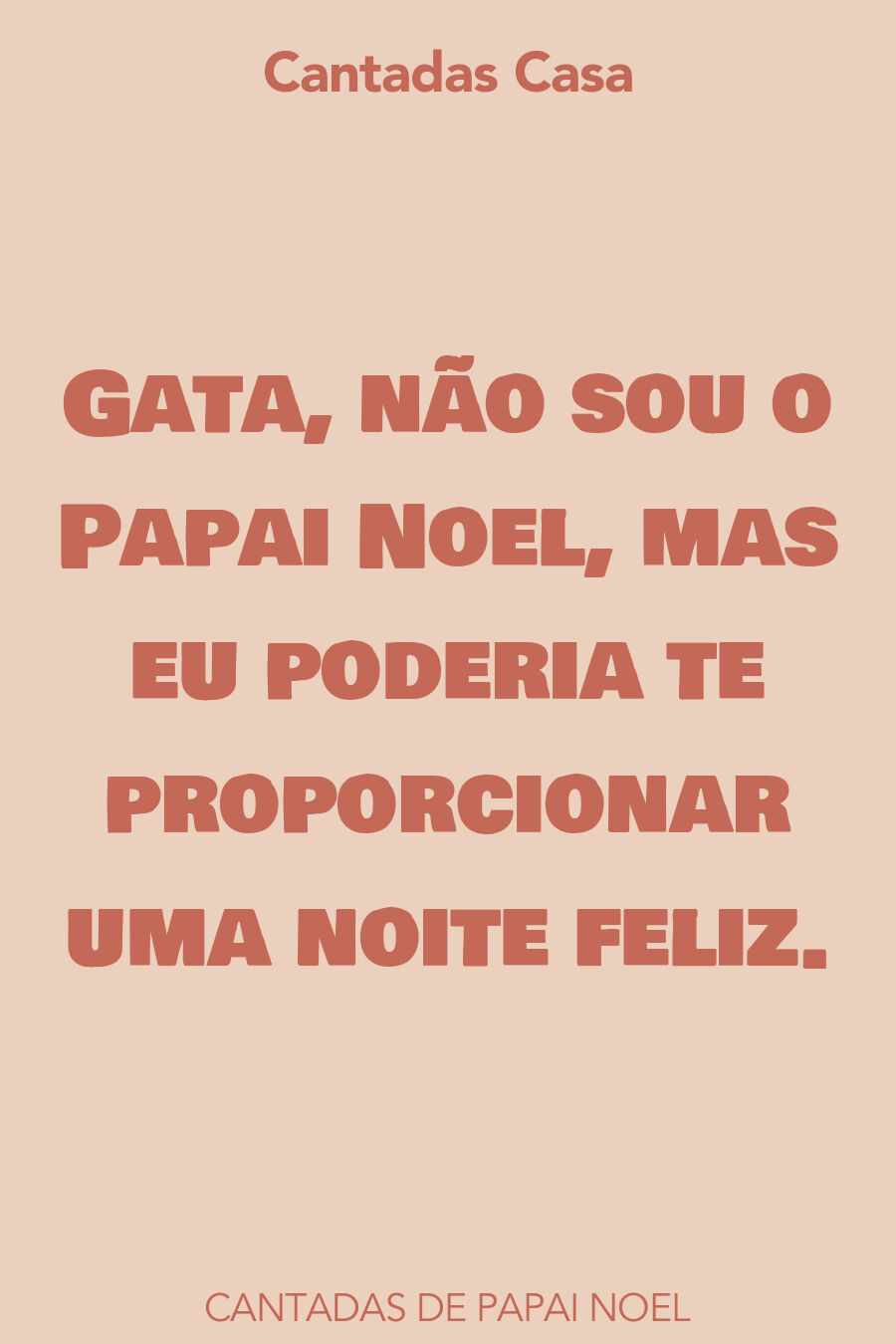 papai noel cantadas