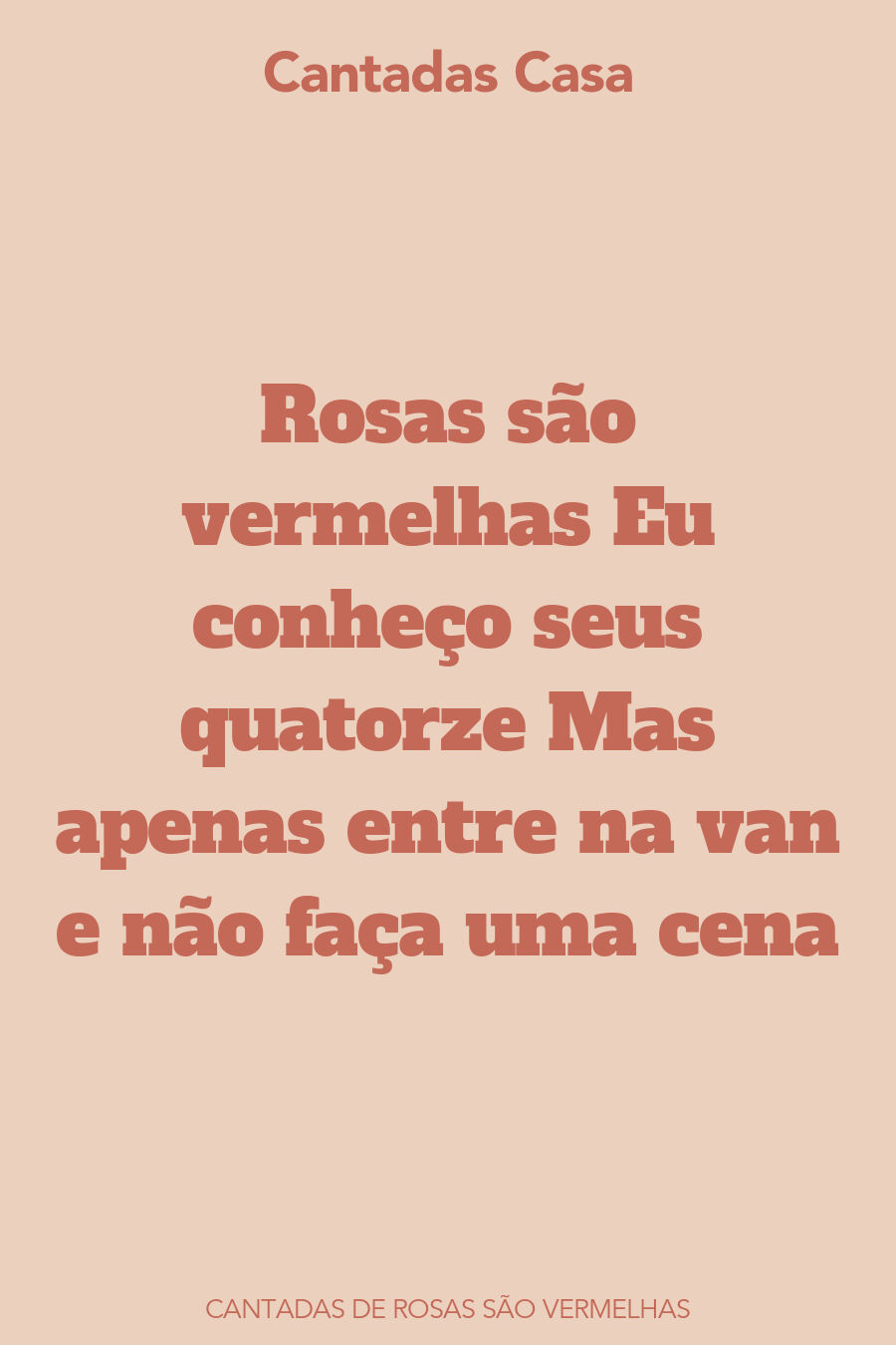 rosas são vermelhas cantadas