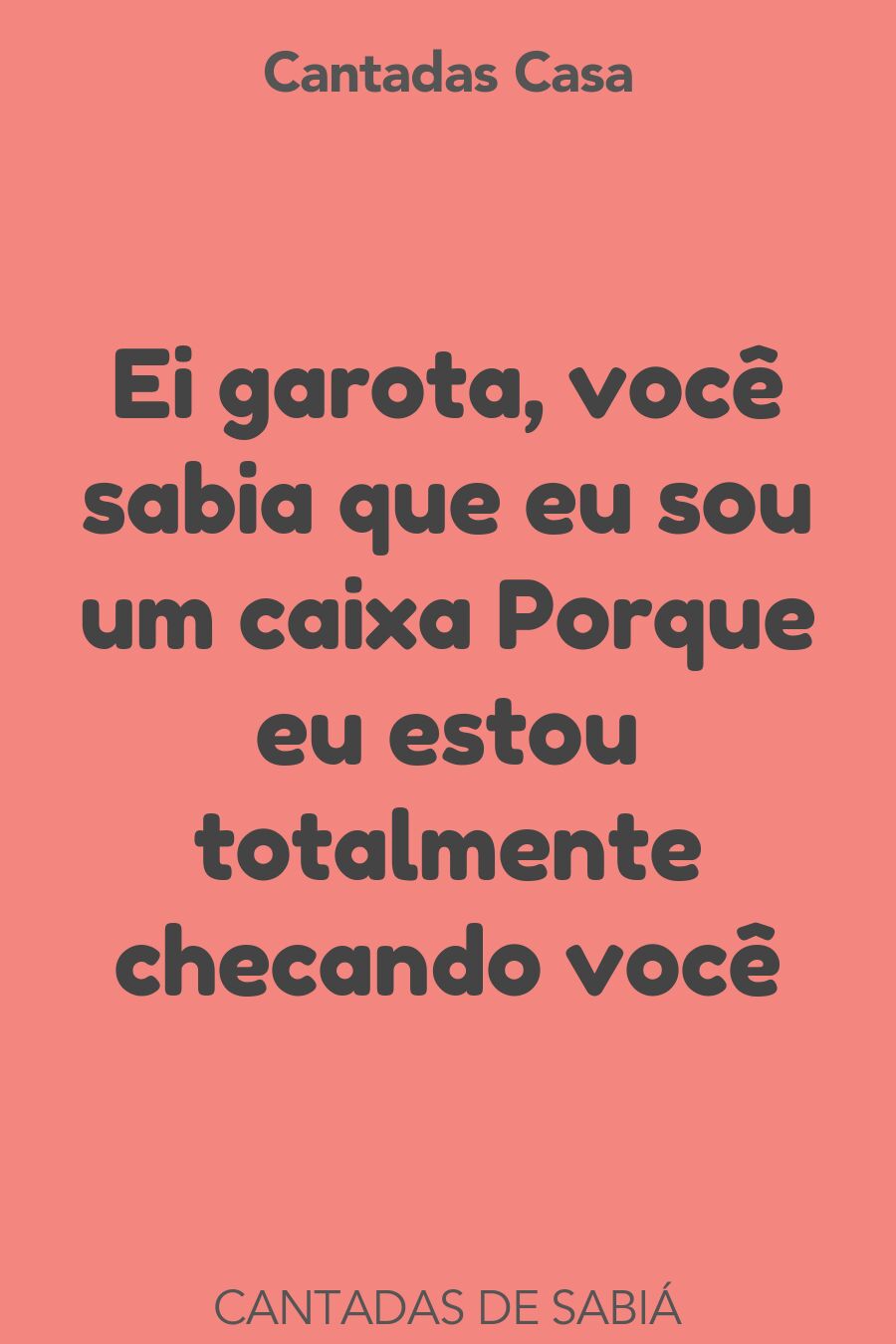 sabiá cantadas