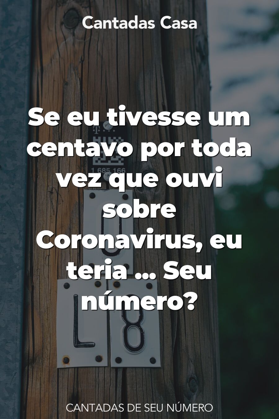 seu número cantadas