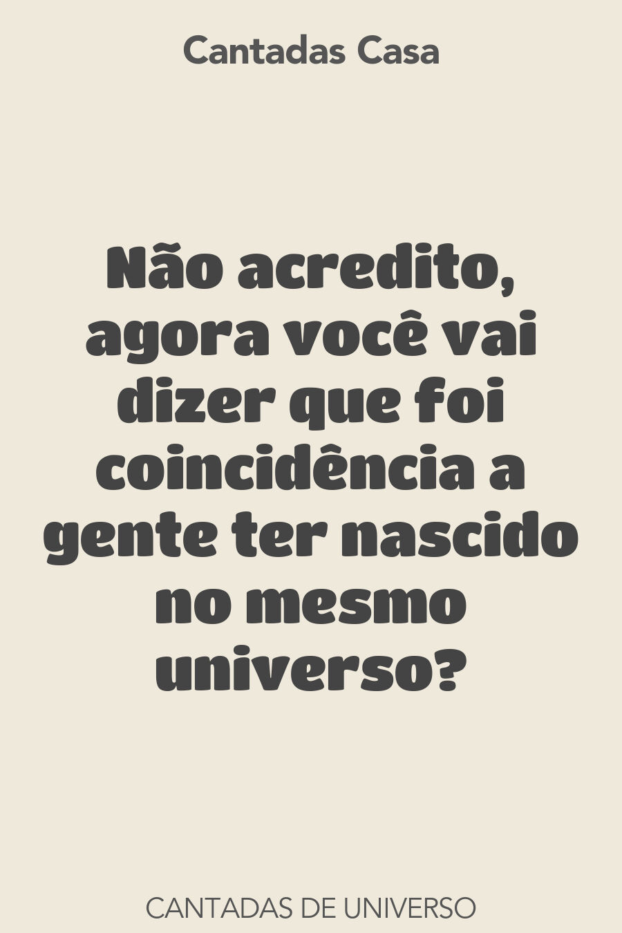 universo cantadas